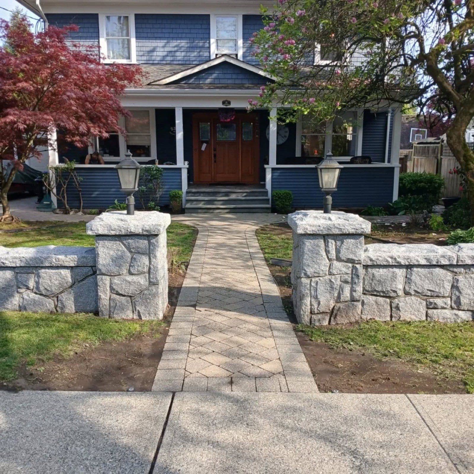 Front Pathway Pressure Wash — after