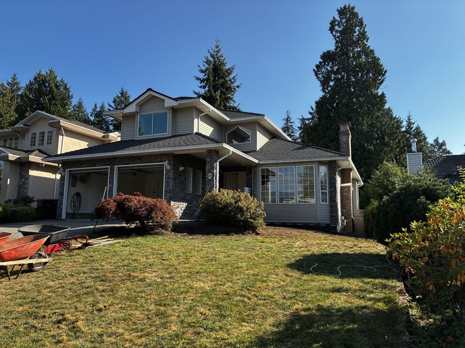 Lawn Renewal — before