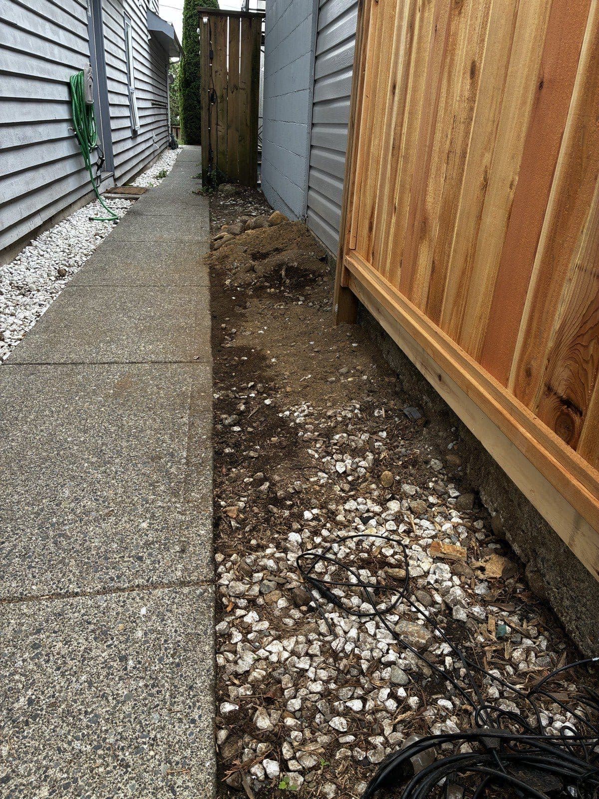 Sidepath Decorative Stone — before